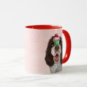 Springer Spaniel met Cupcake 2 Mok (Voorkant rechts)