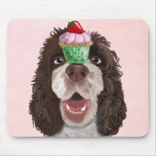 Springer Spaniel met Cupcake 2 Muismat