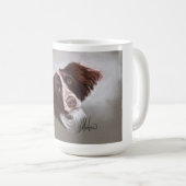 Springer Spaniel peinture originale Mug classique (Devant droit)