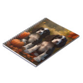 Springer Spaniel Puppy Herfst Delight Pompoen Notitieboek (Linkerzijde)