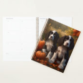 Springer Spaniel Puppy Herfst Delight Pompoen Planner (Display)