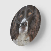 Springer Spaniel Round Wall klok (Hoek)