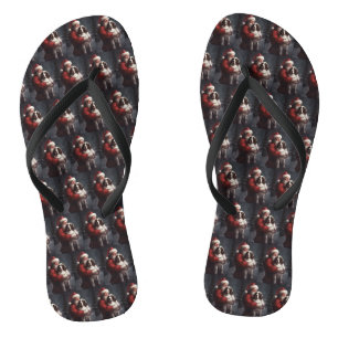 Springer Spaniel Sinterklaas Festive Kerstmis Teenslippers