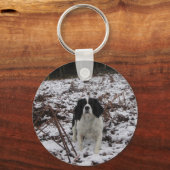 Springer Spaniel, toetsenbord Sleutelhanger (Voorkant)