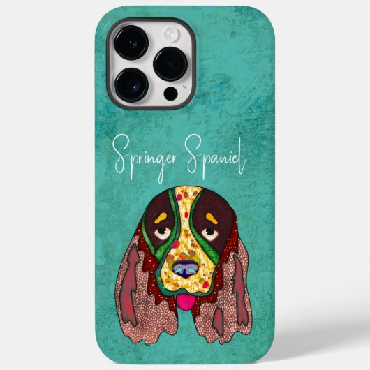 Springer Spaniel Ugly Face Hoesje-Mate iPhone Case (Achterkant)