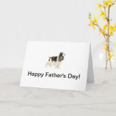 Springer Spaniel Vaderdag Kaart (Gele Bloem)