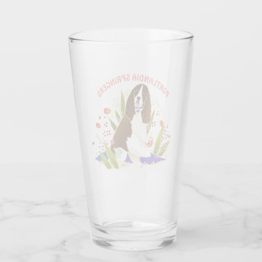 SPRINGER SPANIEL verre CUSTOMISÉ 16 par onces (Dos)