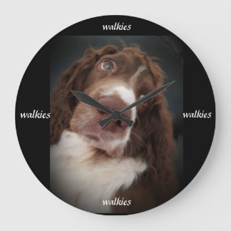 Springer spaniel wandklok grote klok