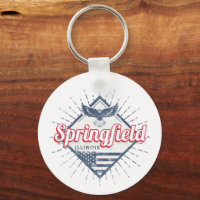 Springfield City Illinois Verenigde Staten Retro V