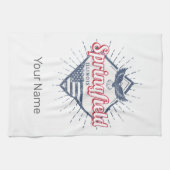 Springfield City Illinois Verenigde Staten Retro V Theedoek (Horizontaal)