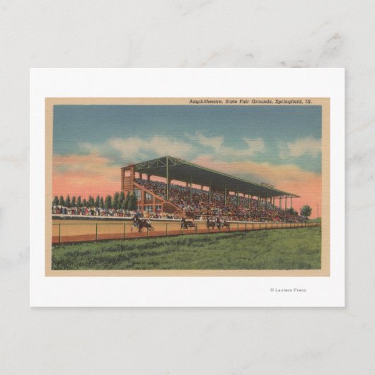 Springfield, IL - State Fair Grounds Horse Briefkaart (Voorkant)