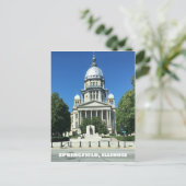 Springfield, Illinois State Capitol Building Briefkaart (Staand voorkant)
