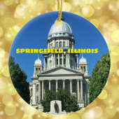 Springfield, Illinois State Capitol Building Keramisch Ornament