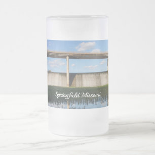 Springfield Lake Missouri Dam Frosted Glass Beer M Matglas Bierpul