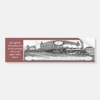 "Springfield, Mass-Early Mormorgen rail" Bumpersticker