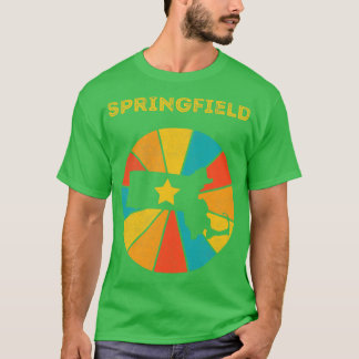 Springfield Massachusetts Verdrietige Souve T-shirt