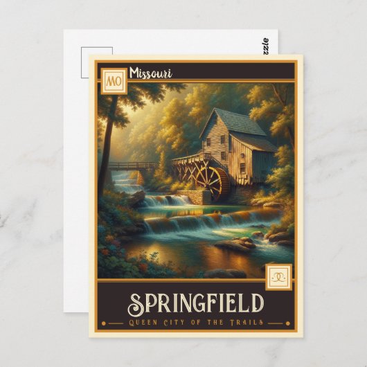 Springfield, Missouri | Briefkaart (Voorkant / Achterkant)