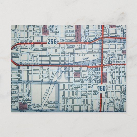 Springfield, MO Carte Vintage (Devant)