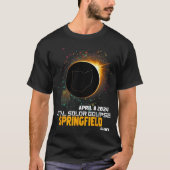 Springfield Ohio Totale Zonsverduistering 2024 1 T-shirt (Voorkant)