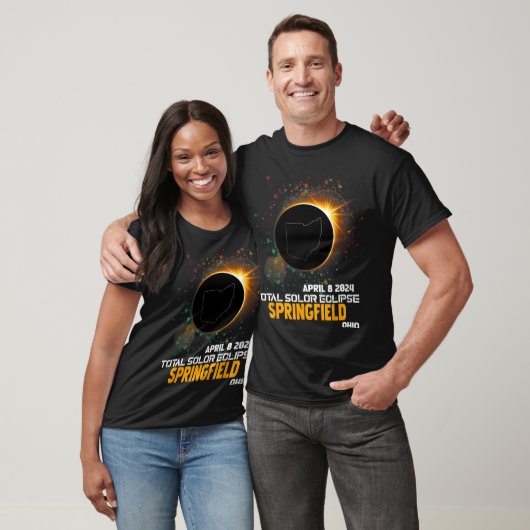 Springfield Ohio Totale Zonsverduistering 2024 1 T-shirt (Unisex)