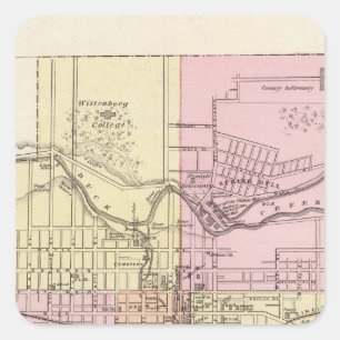 Springfield, Ohio Vierkante Sticker