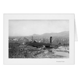 Springfield, OU Vue sur la ville et les scieries