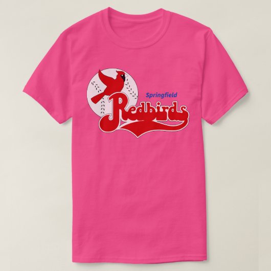 Springfield Redbirds Baseball 1987 T-shirt (Design voorkant)