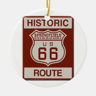Springfield Route 66 Keramisch Ornament