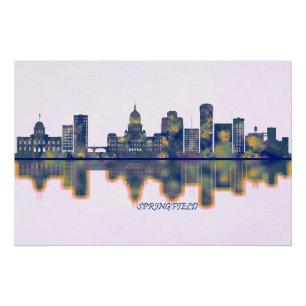 Springfield Skyline Perfect Poster