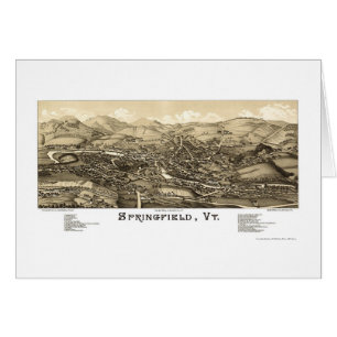 Springfield, VT Panoramiek Map - 1886