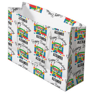Springkasteel Jumping Castle Bal Kinderen Naam Groot Cadeauzakje