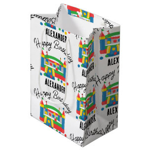 Springkasteel Jumping Castle Bal Kinderen Naam Medium Cadeauzakje