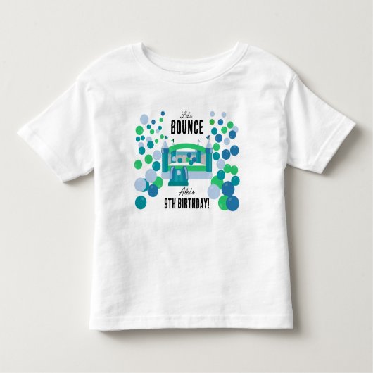 Springkasteel Stuiterende Jongens Verjaardagsfeest Kinder Shirts (Voorkant)