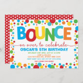 Springkasteel Trampoline Feest voor Jongens Verjaa Kaart (Voorkant / Achterkant)