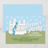 Springkasteel Verjaardagsfeestje Kaart (Voorkant / Achterkant)