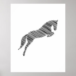 springpaard Krabbel Paard Paardentrainer Poster