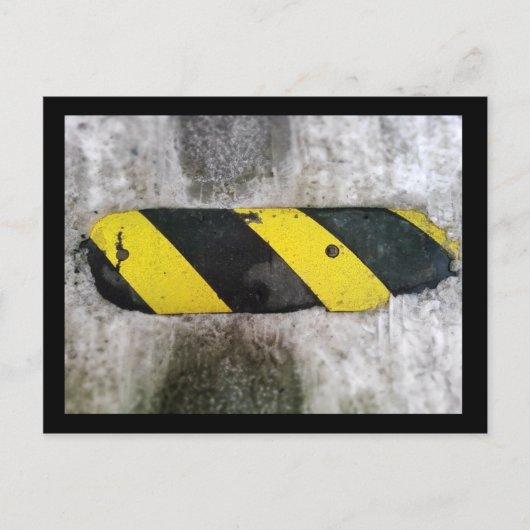 springplank op de weg briefkaart (Voorkant)