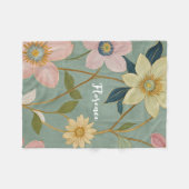 Spring's Gentle Awakening gepersonaliseerd Fleece Deken (Voorkant (Horizontaal))