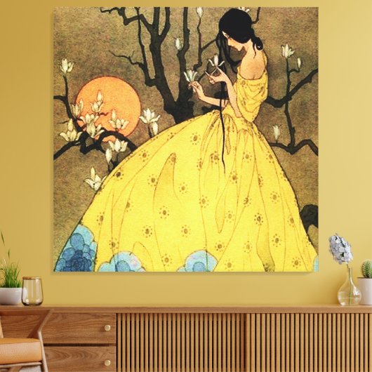 "Spring's Promise" door Marjorie Miller Canvas Afdruk (Insitu (Woonkamer))