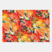 Springs-sets Floral, Mah Jongg en Melange Inpakpapier Vel (Voorkant 3)