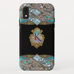 Springsalla Unieke elegante koel-monogram VI iPhone XR Hoesje
