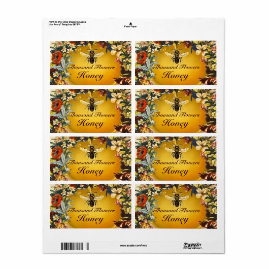 SPRINGSTROMEN HOOGTE, BEEKEEPER ETIKET (Full Sheet)