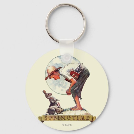 Springtime, 1935 jongen met bunny sleutelhanger (Voorkant)