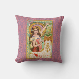 Springtime Art Nouveau Sierkussen
