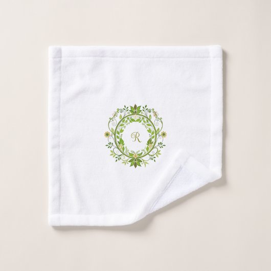 Springtime avec serviette de bain initiale (Gant de toilette)