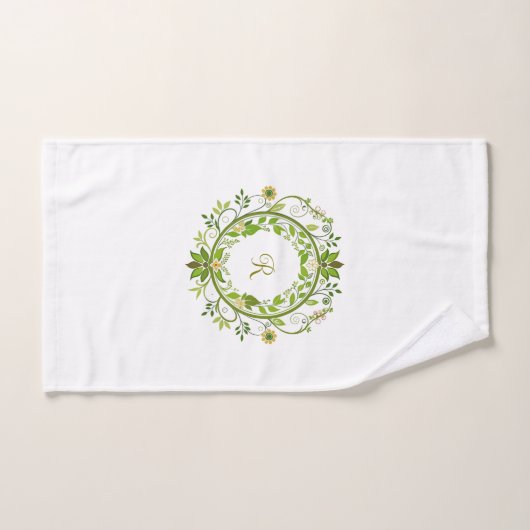 Springtime avec serviette de bain initiale (Serviette à main)