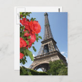 Springtime bij Eiffeltoren Briefkaart (Voorkant / Achterkant)