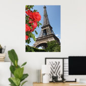 Springtime bij Eiffeltoren Poster (Thuiskantoor)