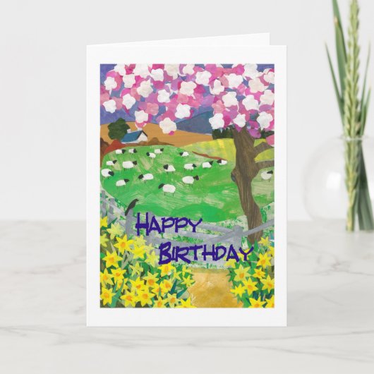 SpringTime Birthday Kaart (Voorkant)