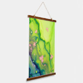 Springtime Bloom Abstract.Kleurrijk Abstract Moder Hangend Wandkleed (Gebogen)